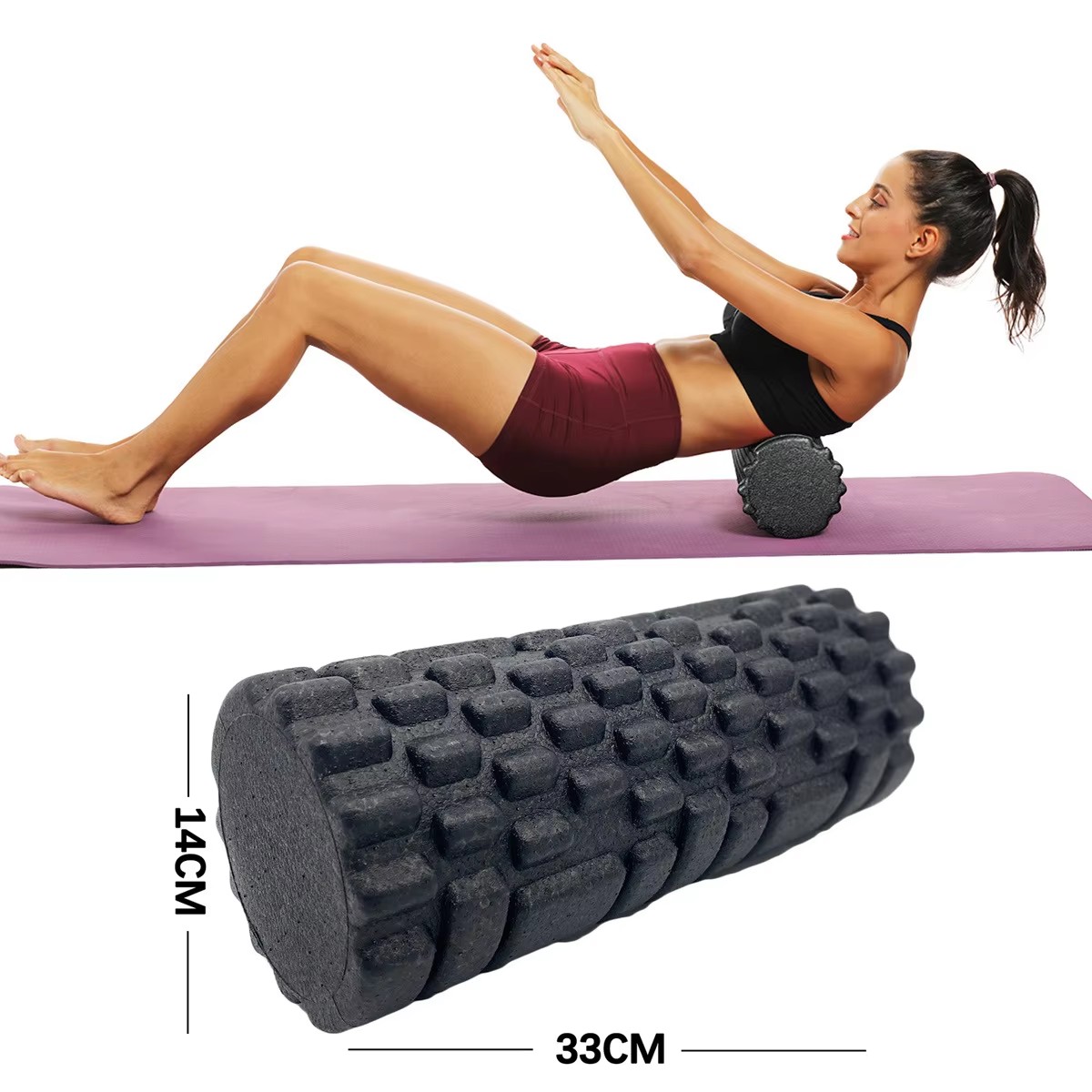 Home Gym Routine - 30/33cm Fitness Foam Roller Yoga Massage