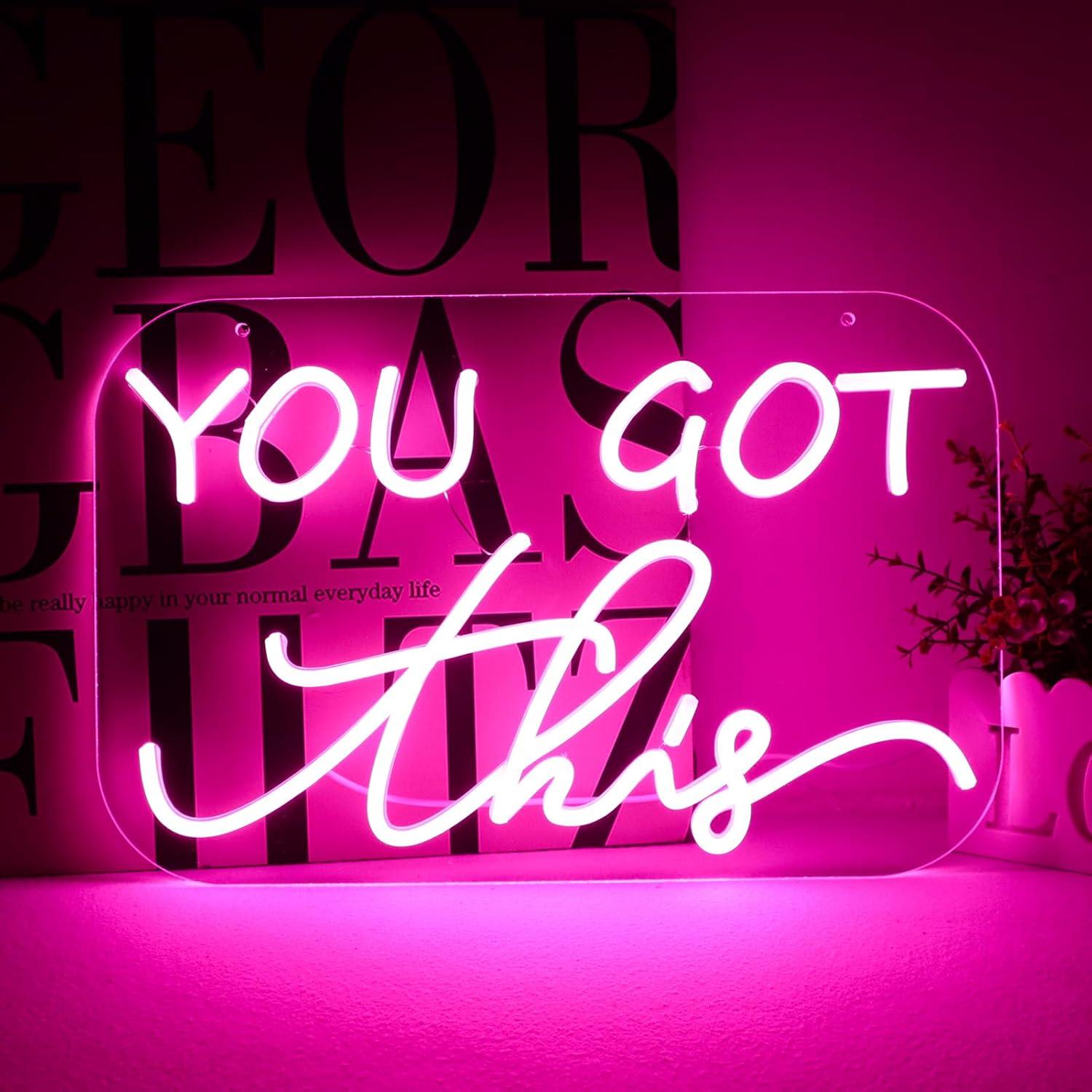 You Got This Neon Sign USB Dim - Home Gym Neon Sign 评论和价格