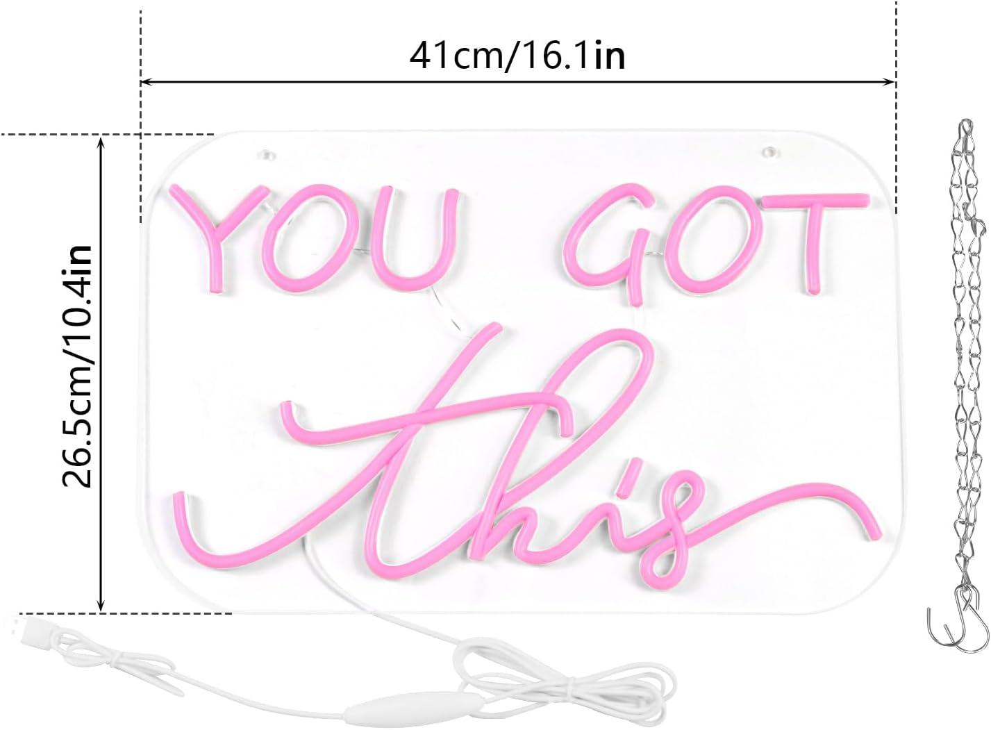 You Got This Neon Sign USB Dim - Home Gym Neon Sign 评论和价格