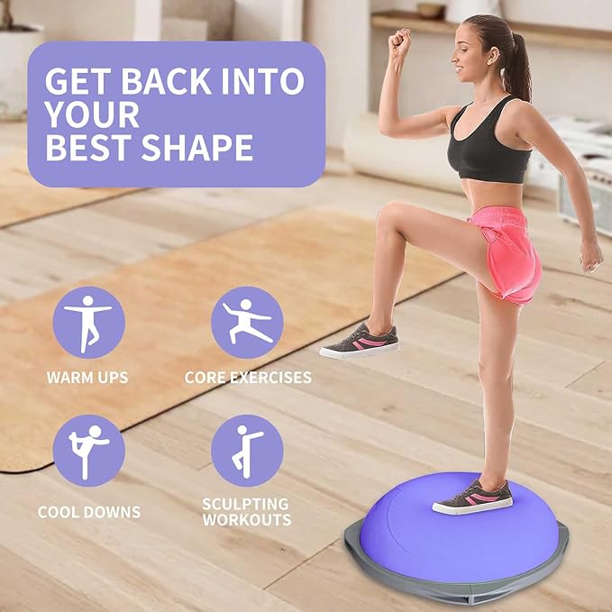 70cm Bosu Balance Ball, Anti-S - Home Gym Yoga 评论和价格