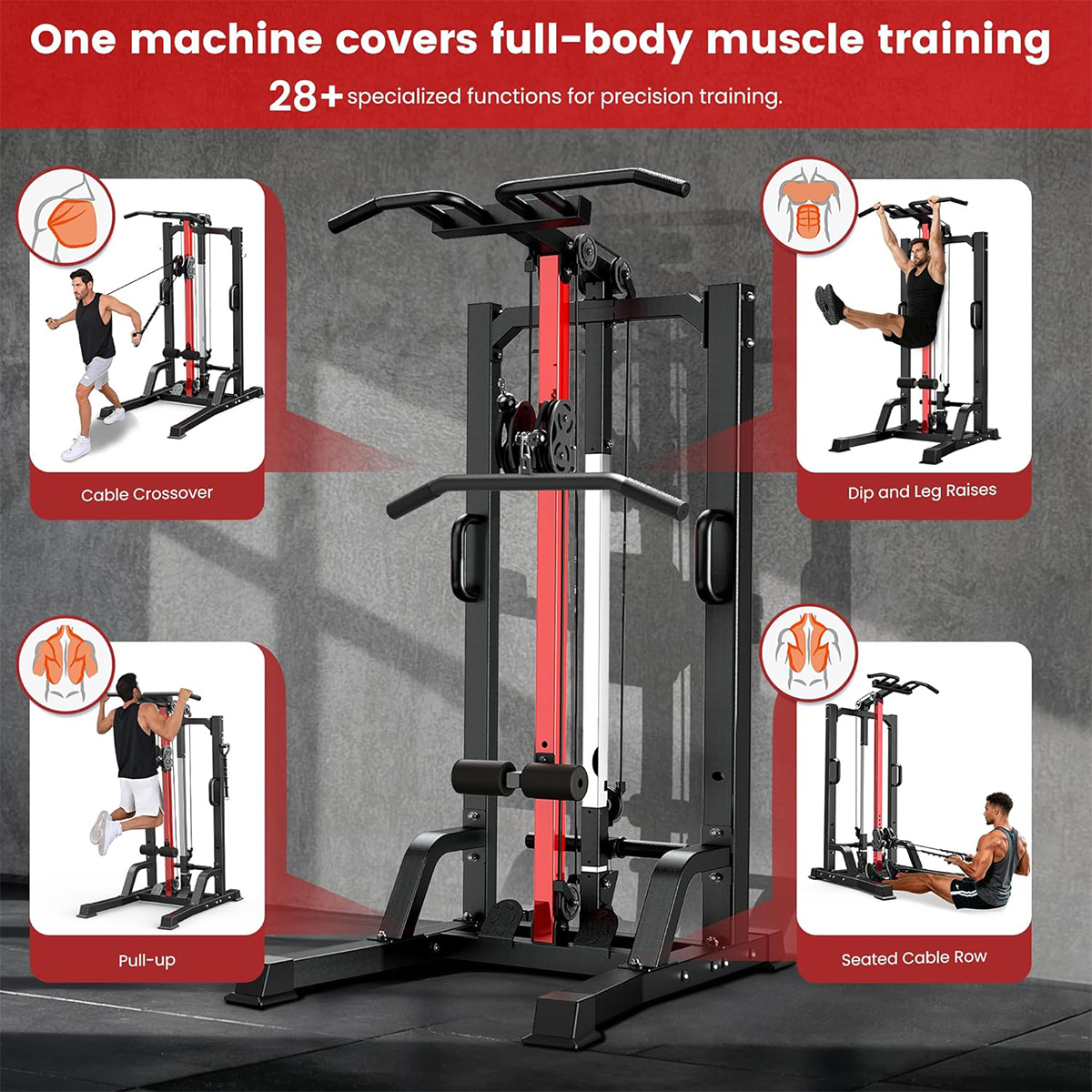 Pooboo Home Gym Machine - High - Leg Home Gym Workout 评论和价格