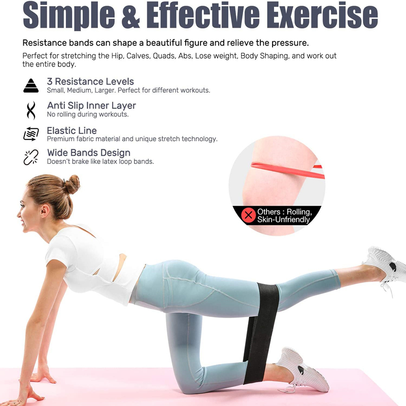 3PCS Women Men Fabric Resistan - Home Gym Equipment Set 评论和价格