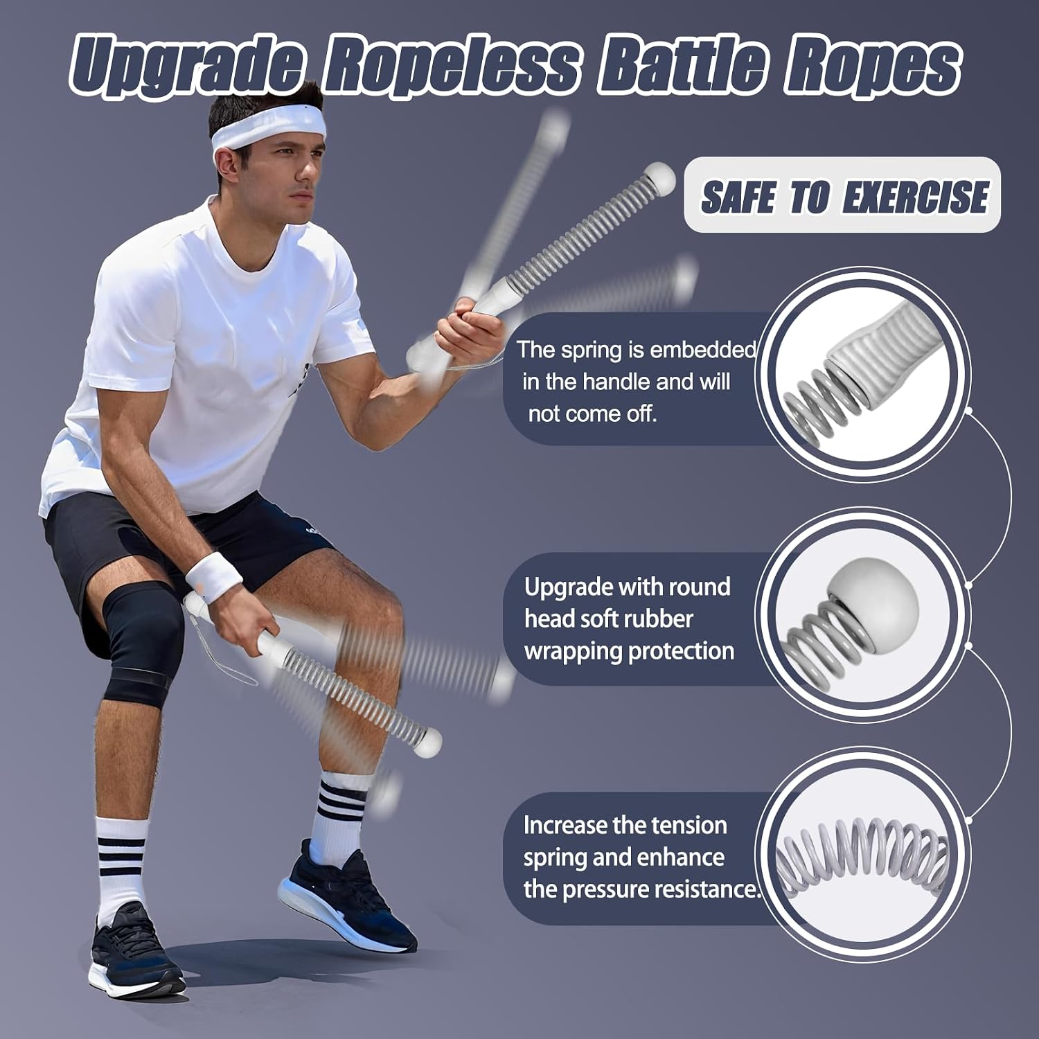 2nd Gen Ropeless Battle Ropes  - Home Gym Portable 评论和价格
