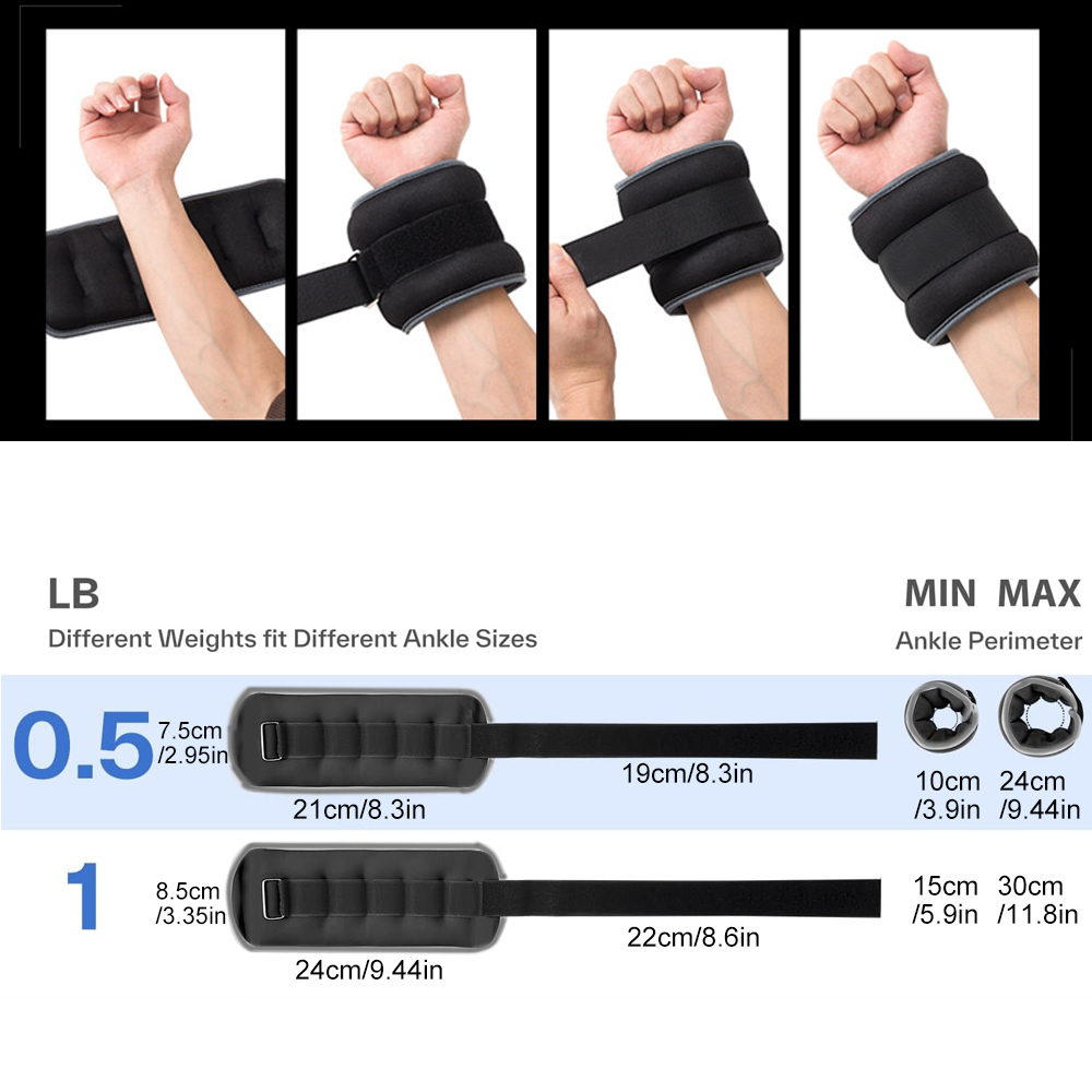 1Pair Wrist Weights, Ankle Wei - Leg Home Gym Workout 评论和价格