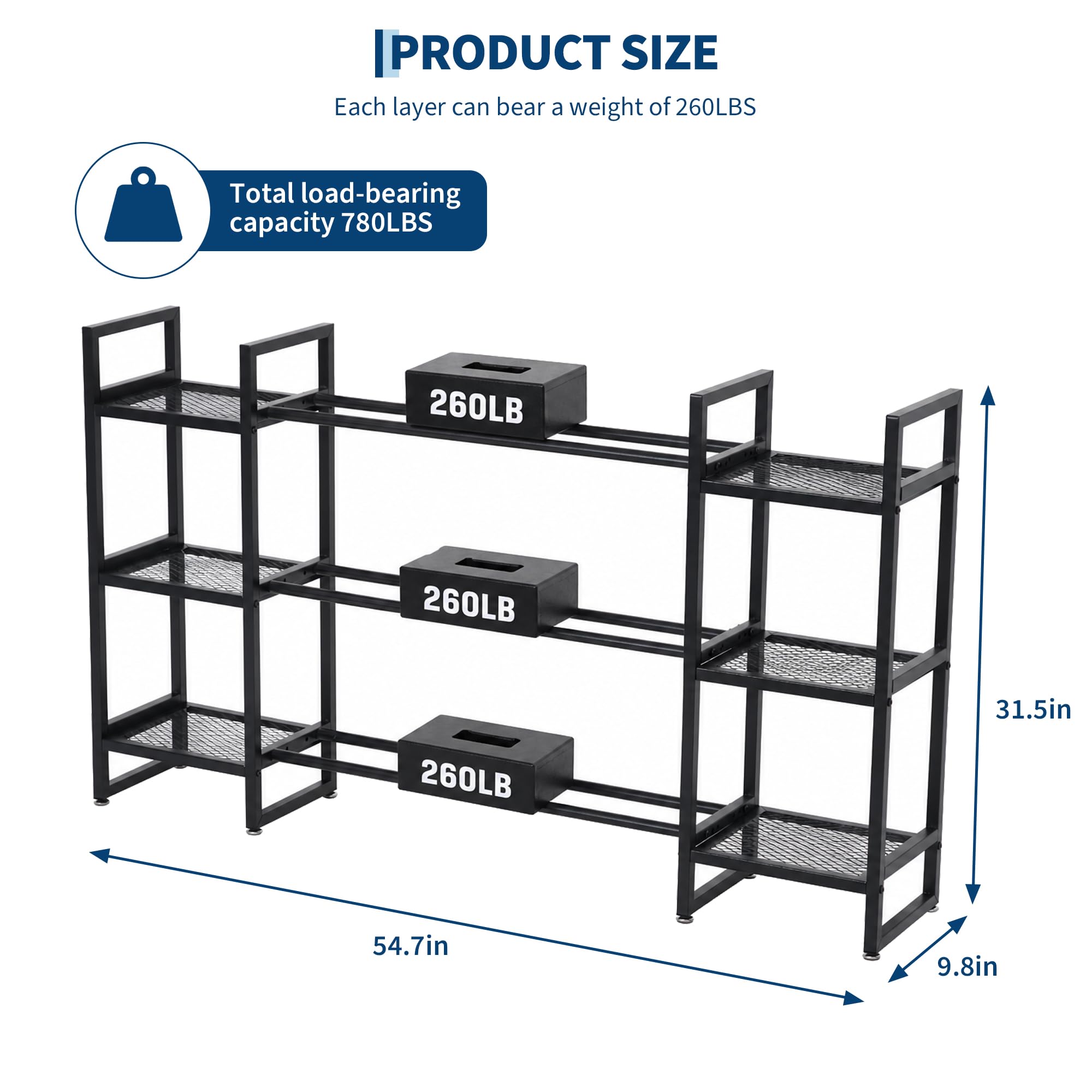 Dumbbell Rack 3 Tier, 260 Lb P - All In One Gym Home Equipment 评论和价格