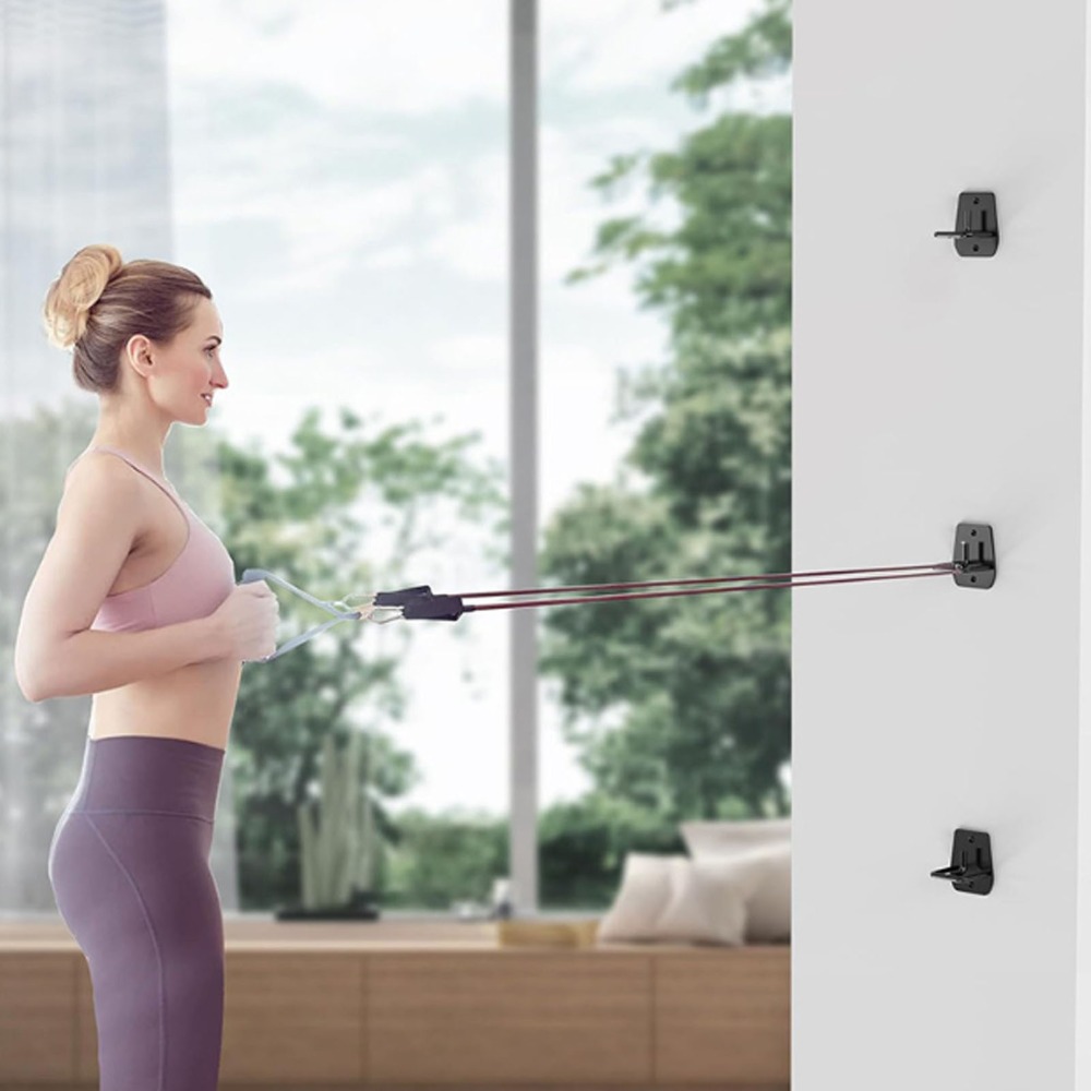 3Pcs Black Exercise Band Wall  - Home Gym Yoga 评论和价格