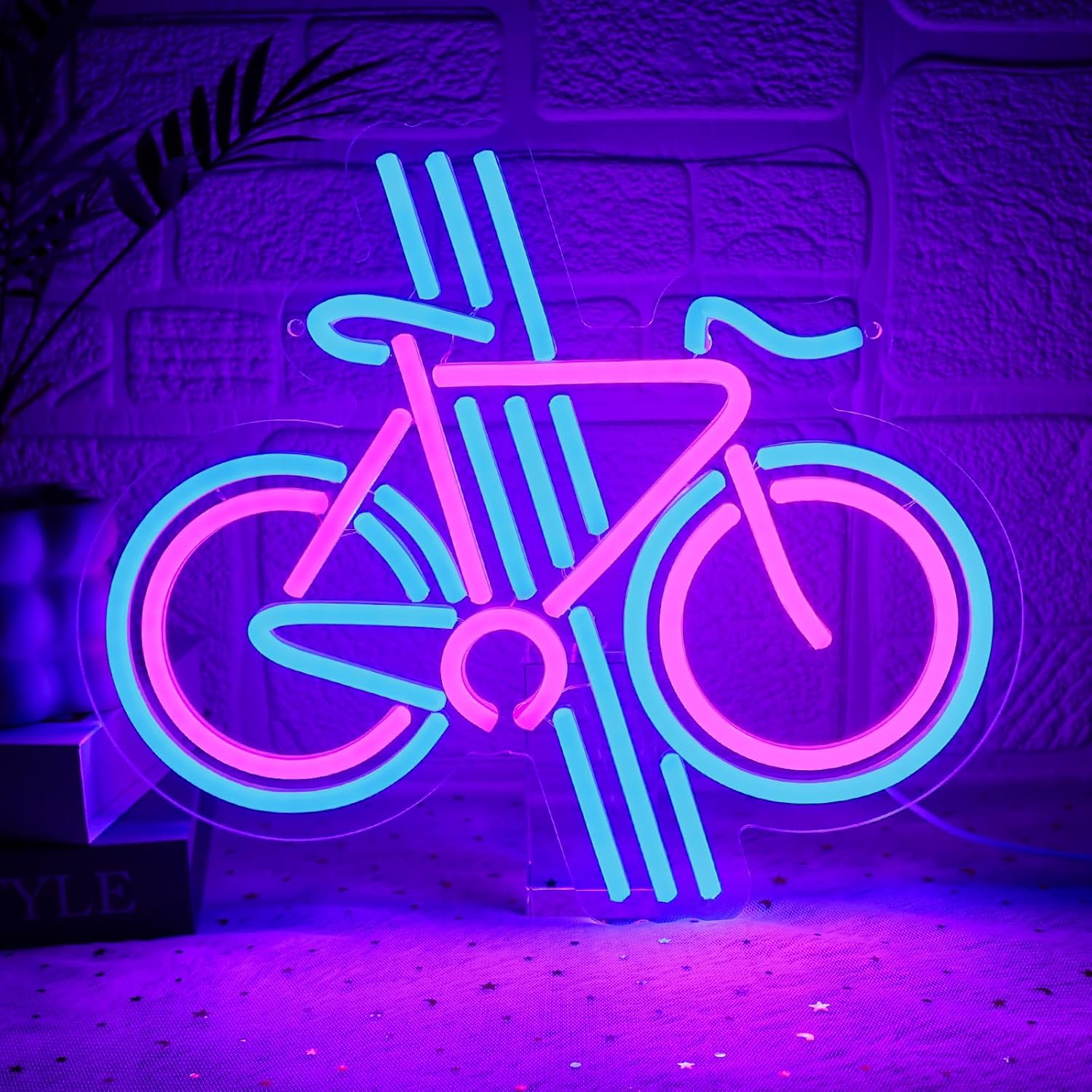 Bike Neon Sign Dimmable Bicycl - Home Gym Neon Sign 评论和价格