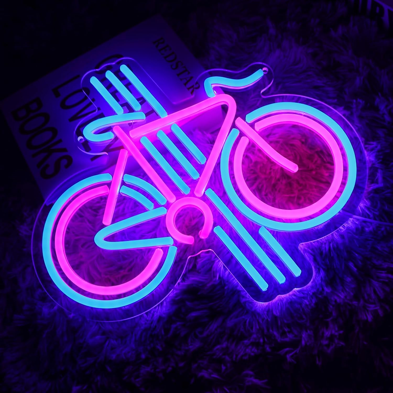 Bike Neon Sign Dimmable Bicycl - Home Gym Neon Sign 评论和价格