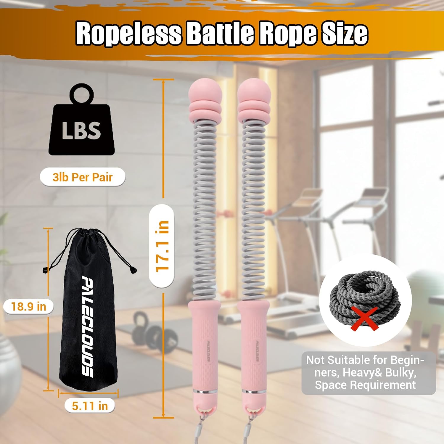 Portable Ropeless Battle Ropes - Home Gym Portable 评论和价格
