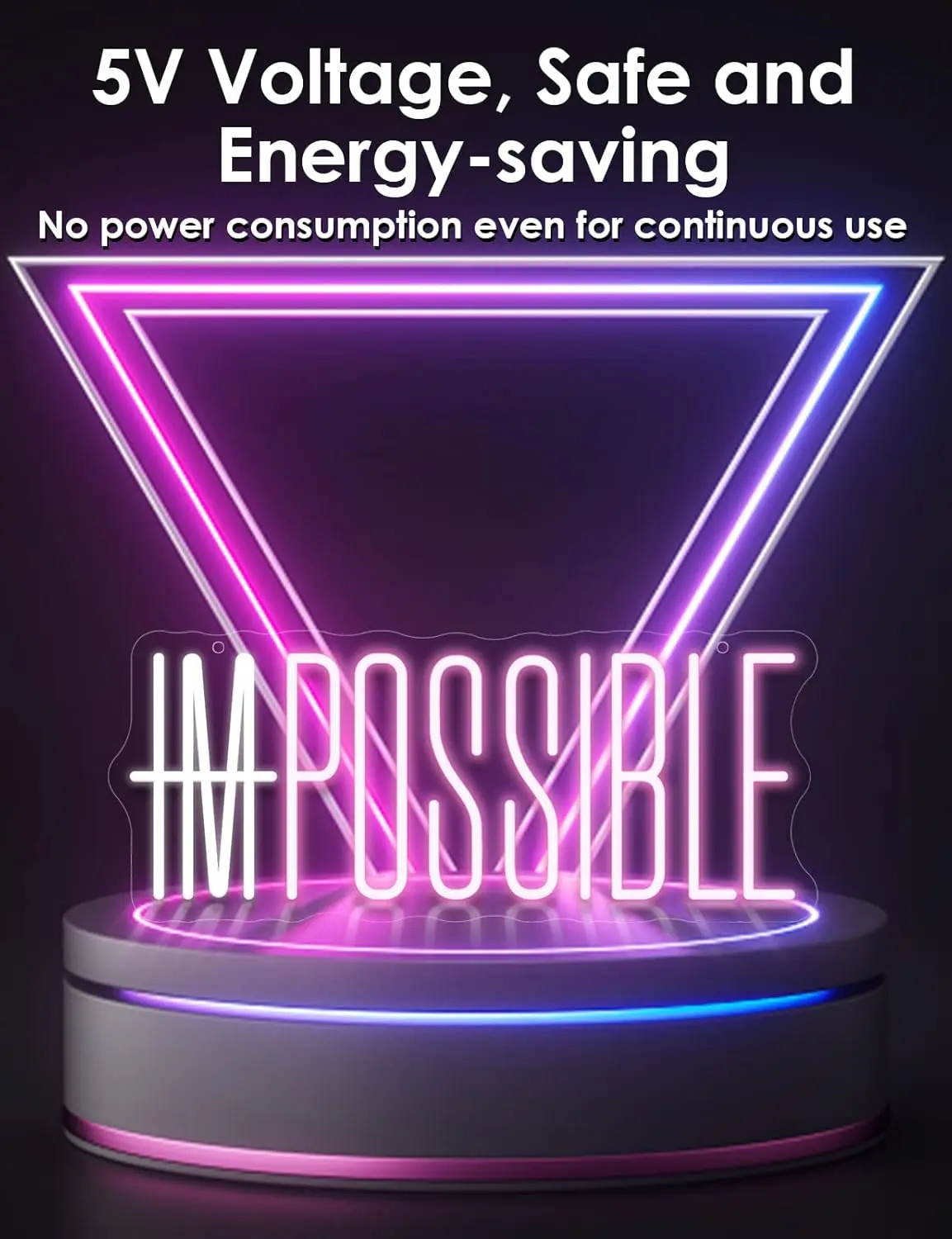 I'm Possible Neon Sign Party D - Home Gym Neon Sign 评论和价格