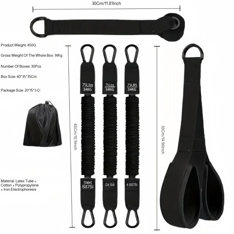 Resistance Bands Set Triceps R - Home Gym Equipment Set 评论和价格