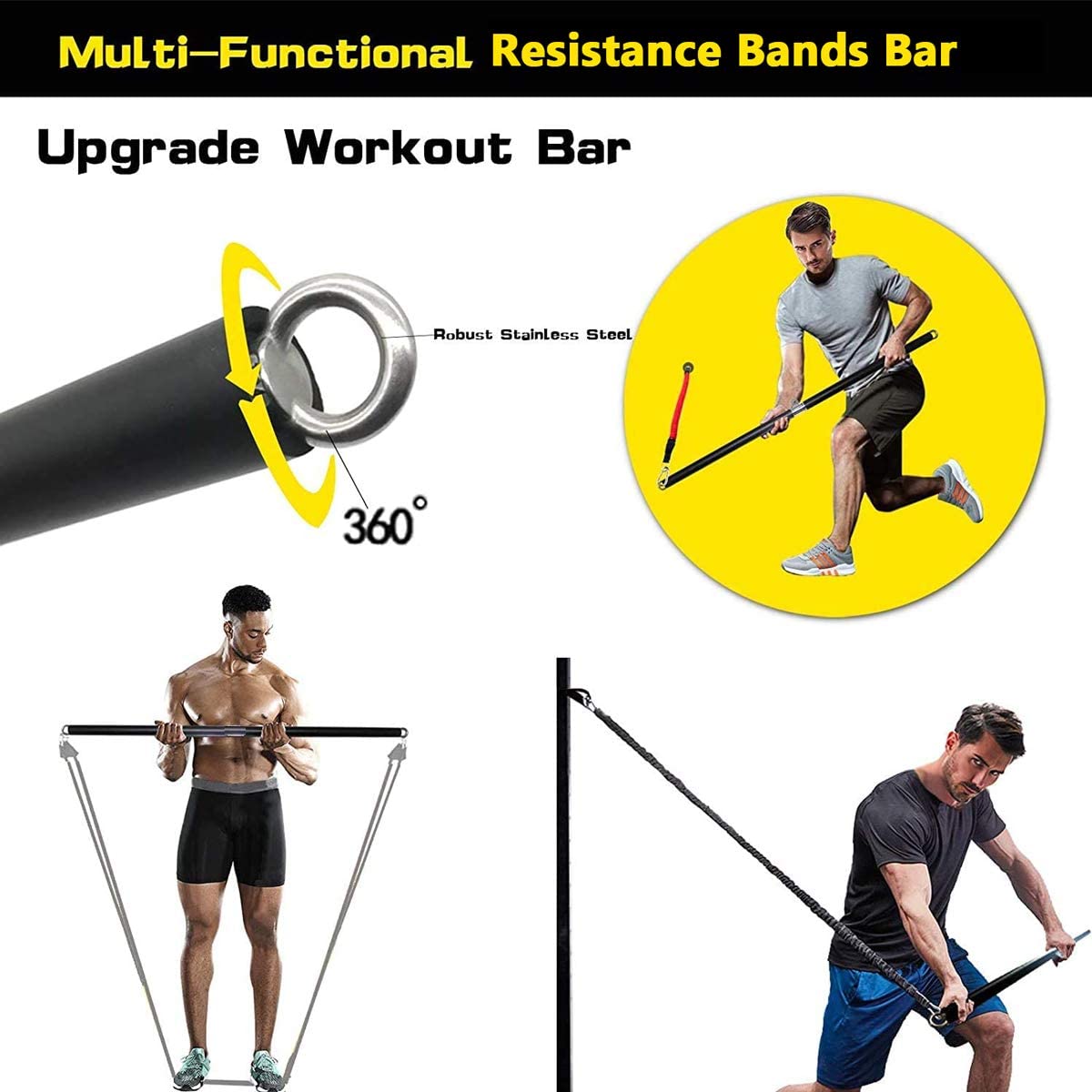 150lb Fitness Booty Resistance - Home Gym Equipment Set 评论和价格